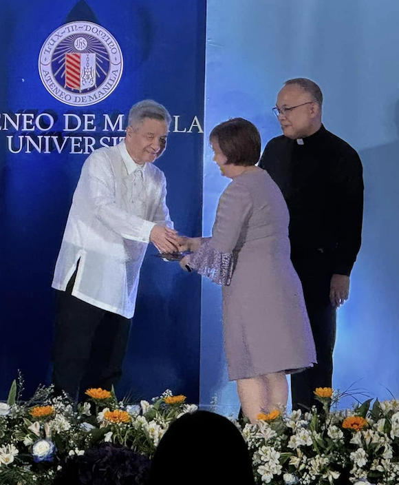 Ms Marites Veloso was the sole shared services Eagle awardee (she works for both the AJHS and ASHS)