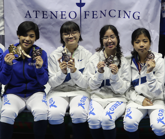 (L-R) Hannah Belarmino, Rana Rafael, Elouise Rodriguez, Louis Villegas; not in photo: Philippa Sunga, Julia Pablo