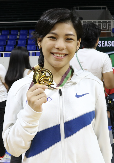 Gold medalist Hannah Belarmino