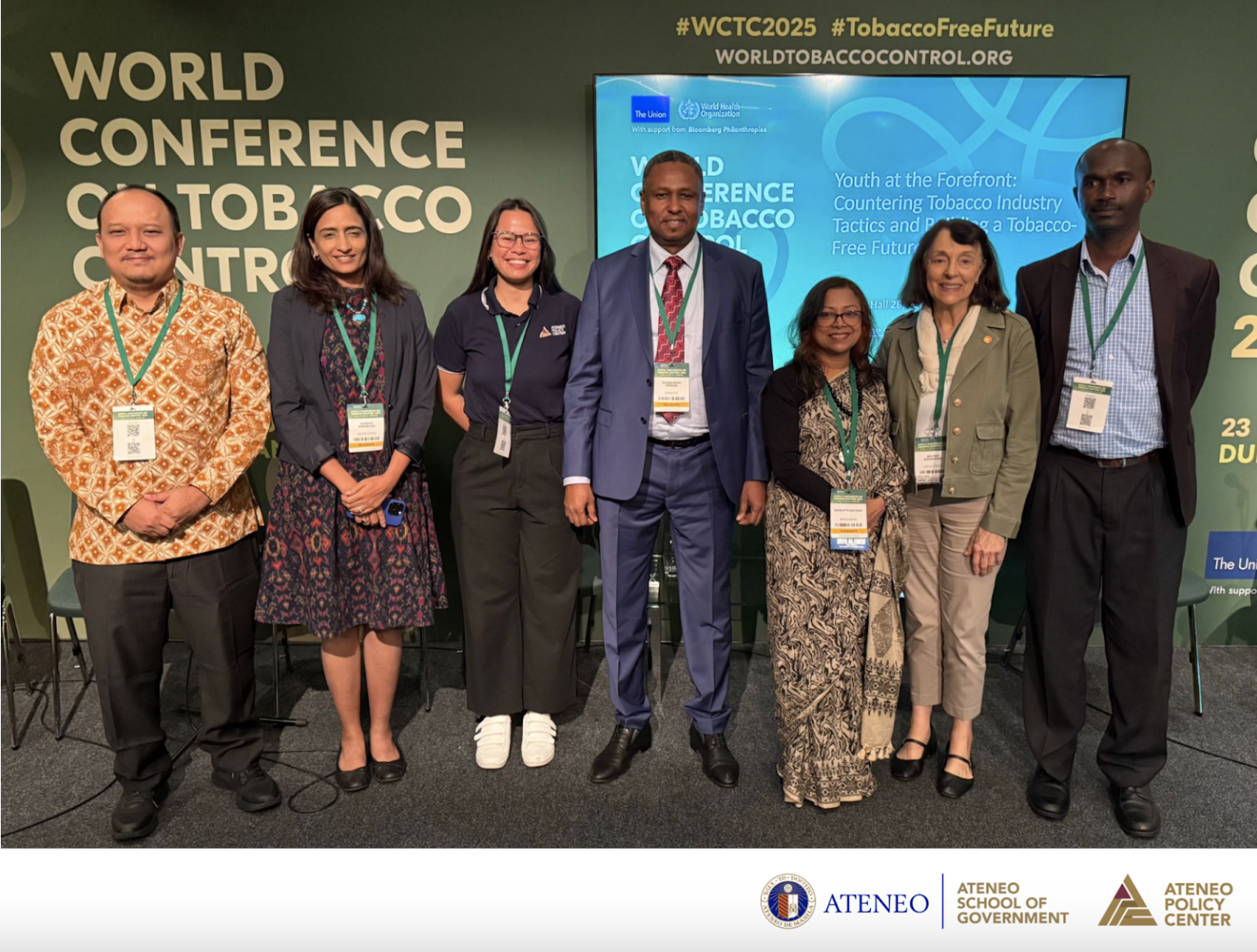 The Tobacco Control and Governance Team Presents Papers in the World Conference on Tobacco Control 2025 in Dublin, Ireland