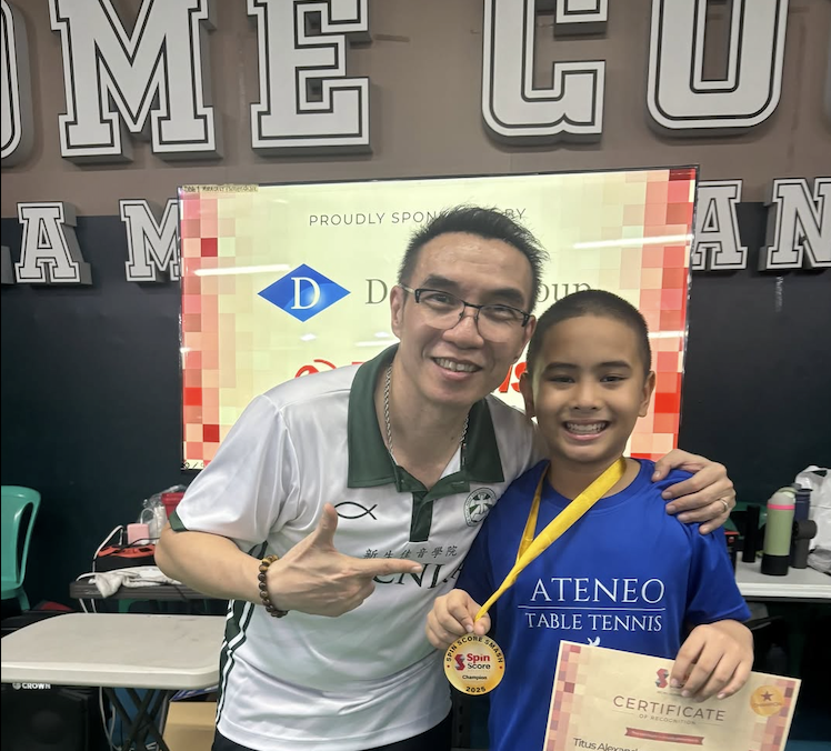 Coach Ting Ledesma and Titus Pachica 