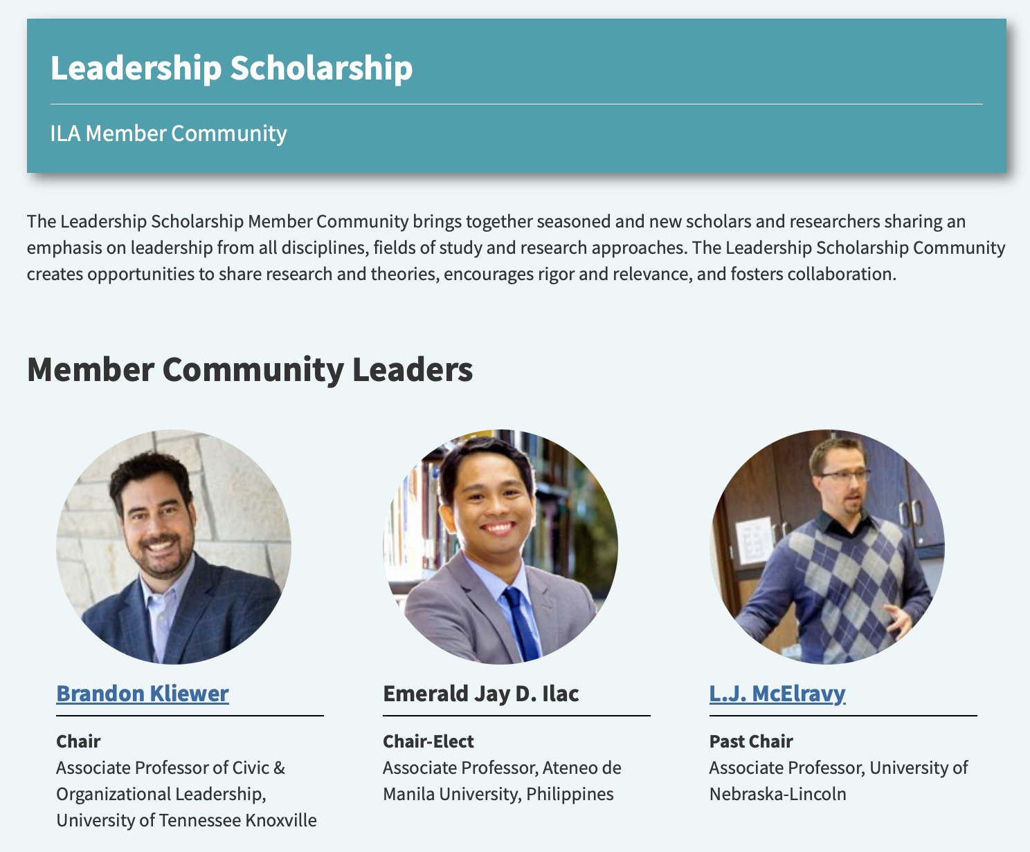 Dr Ilac ILA Leadership