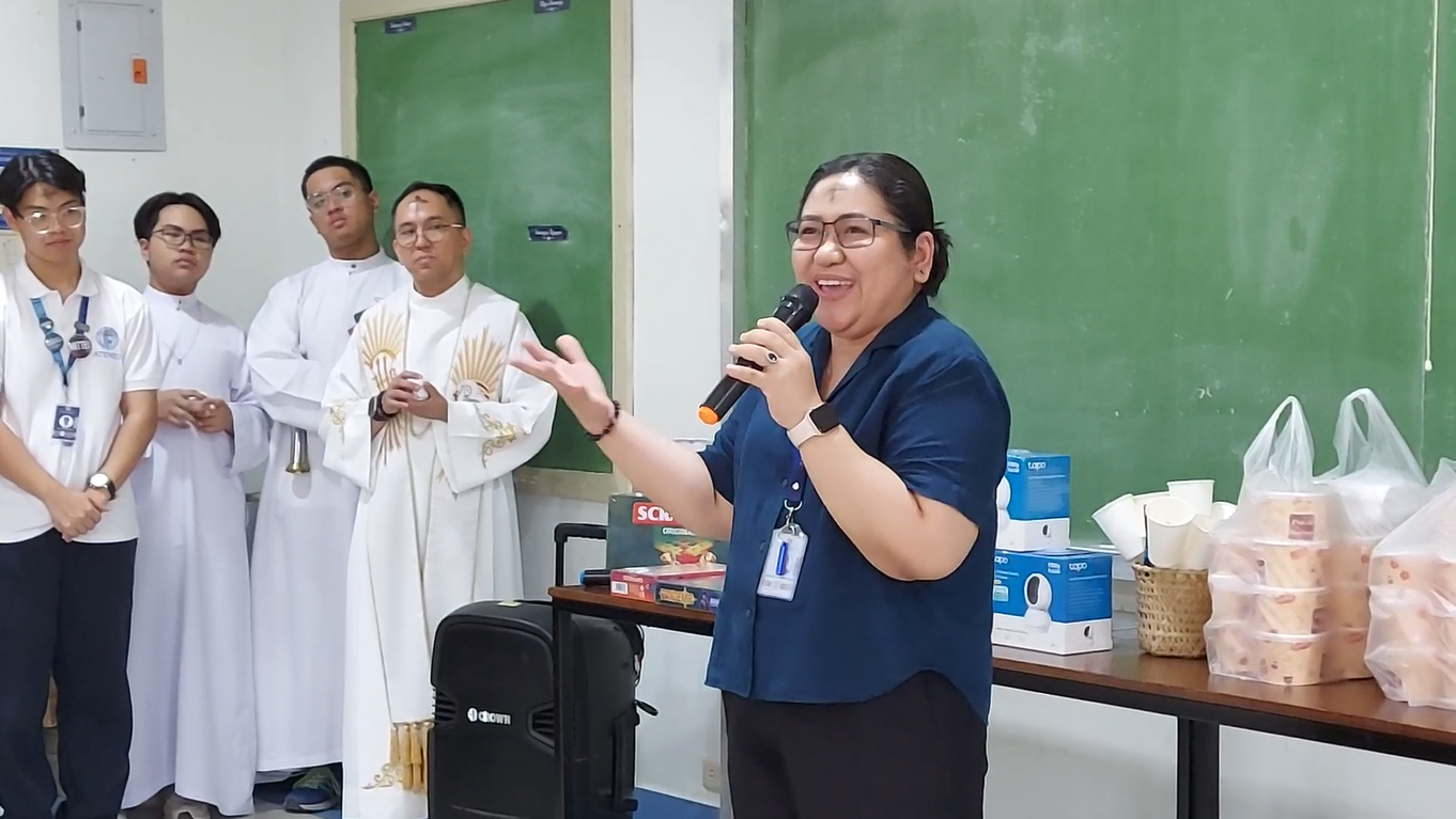 AJHS Principal Mrs Gen Sanvictores delivering acknowledgements