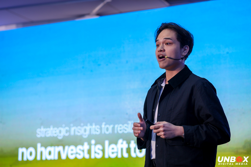 Soj Gamayon during his pitch on AgriConnect that won him the Red Bull Basement Philippines’ National Championship 