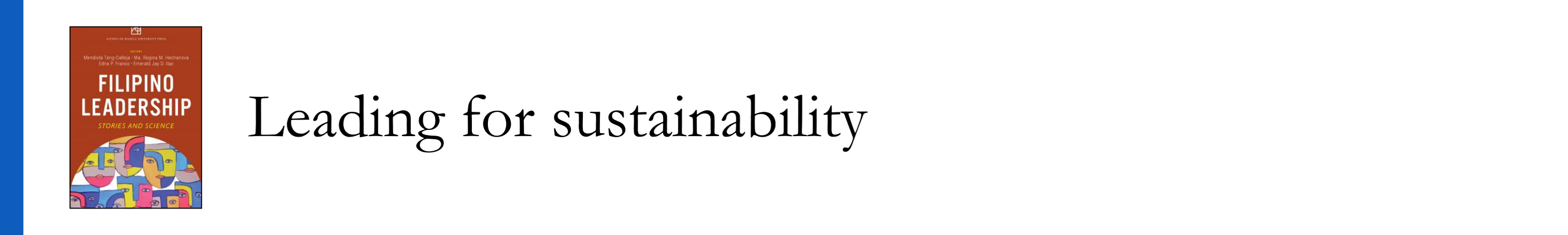 Mendiola & Cuyegkeng 2021 - Leading for sustainability