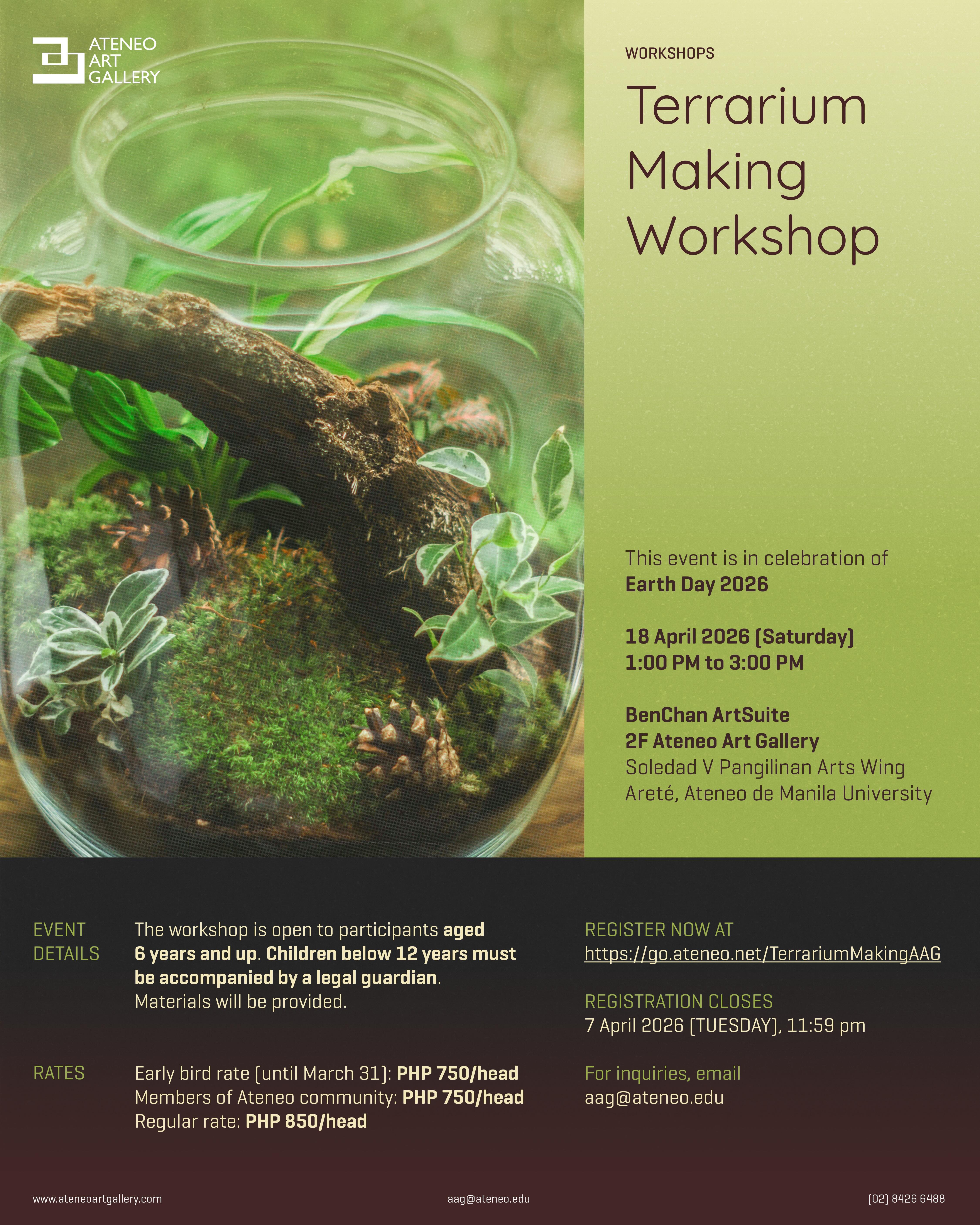 Terrarium Making Workshop Main Poster