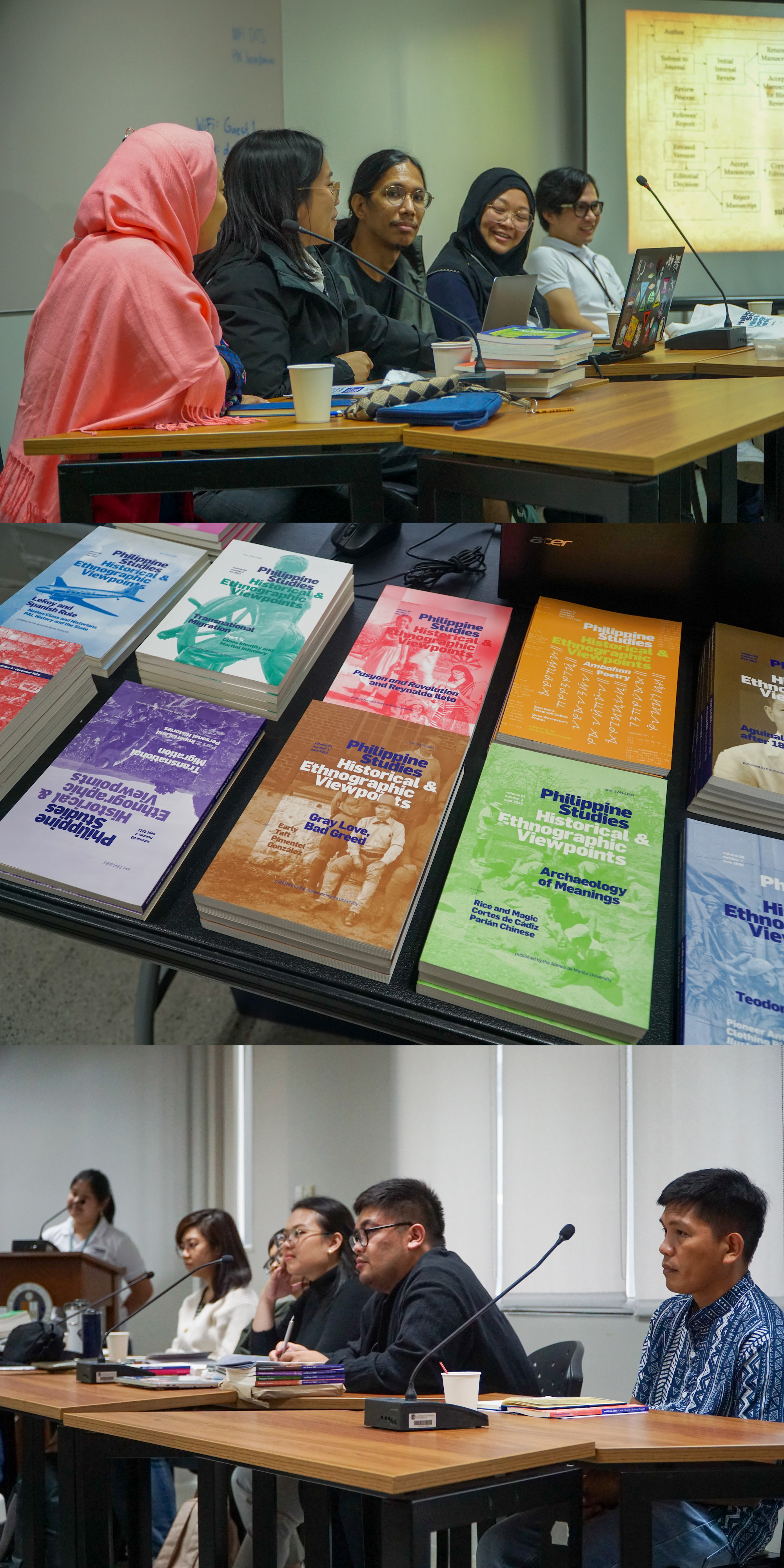 Scenes from the write-shop. Photo: Andrea Bautista