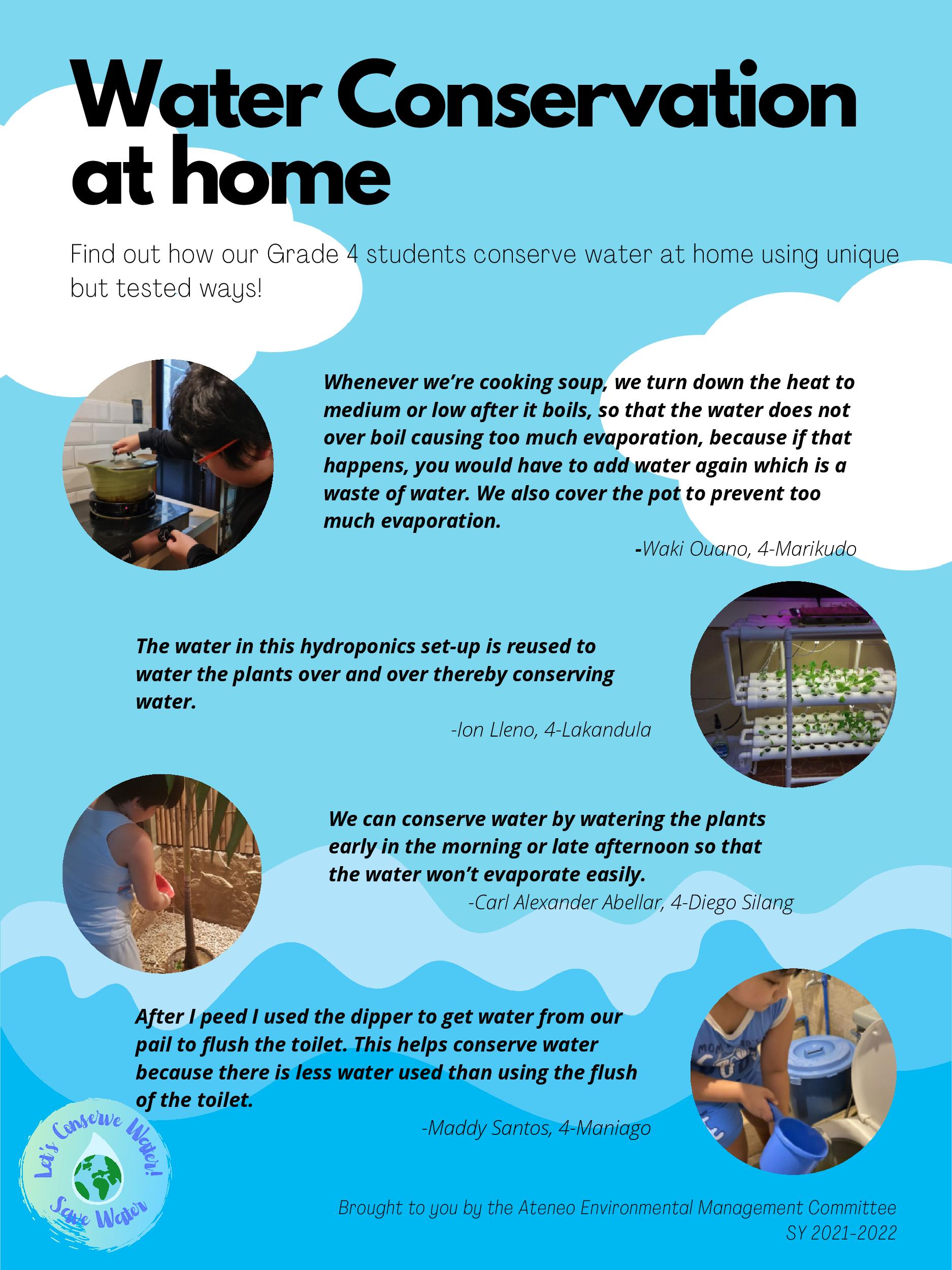 Water Conservation at home, page 2