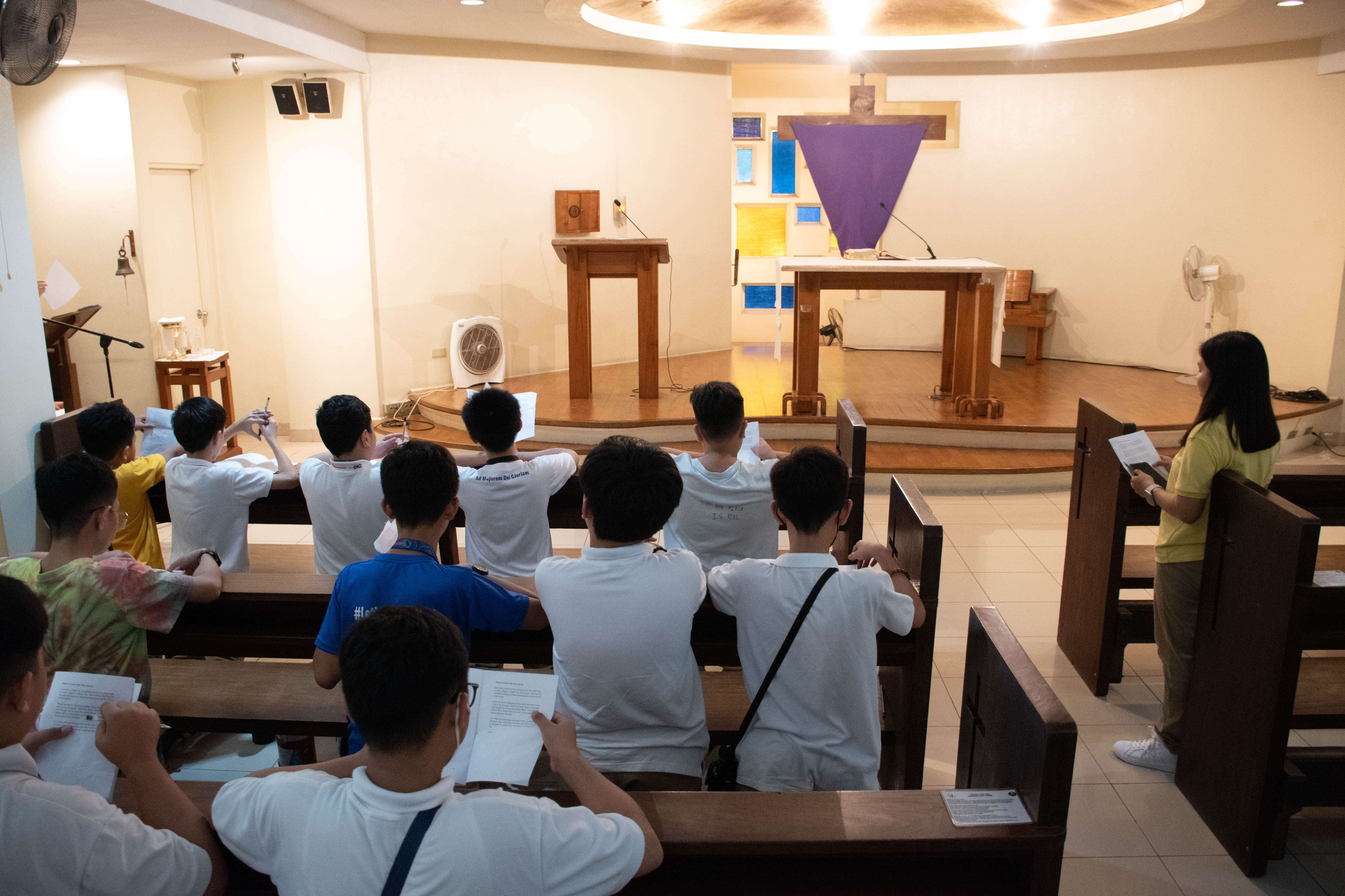In the Ateneo College Chapel a.k.a. the Immaculate Conception Chapel (ICC)