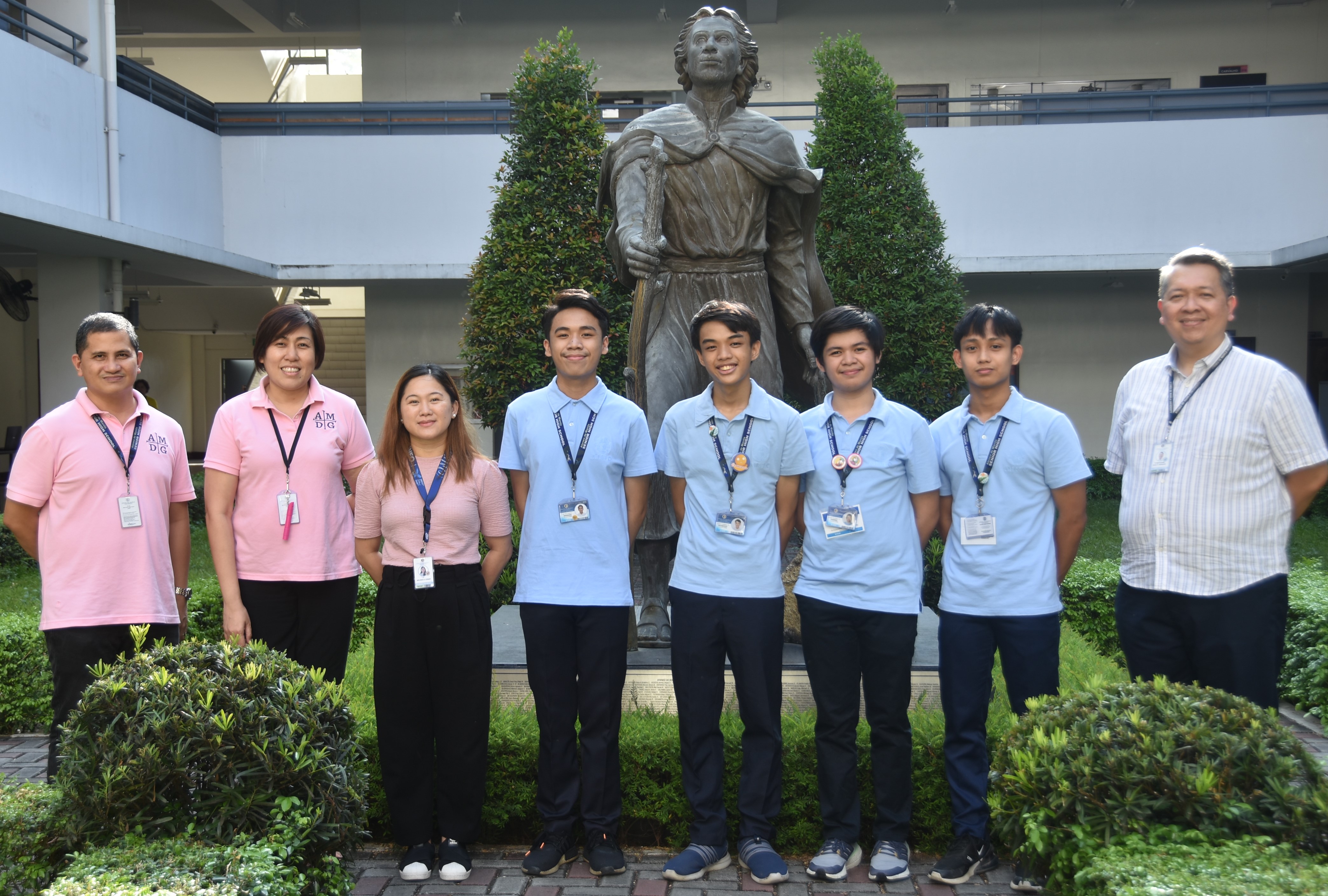 (L-R) Javy Fabello, Jen Concepcion, Melinda Cobar, MJ Odsinada, Aki Gulmatico, Sean Ramirez, Ranze Gonzales, and Noel Miranda; not in photo: Eeza Sevilla 