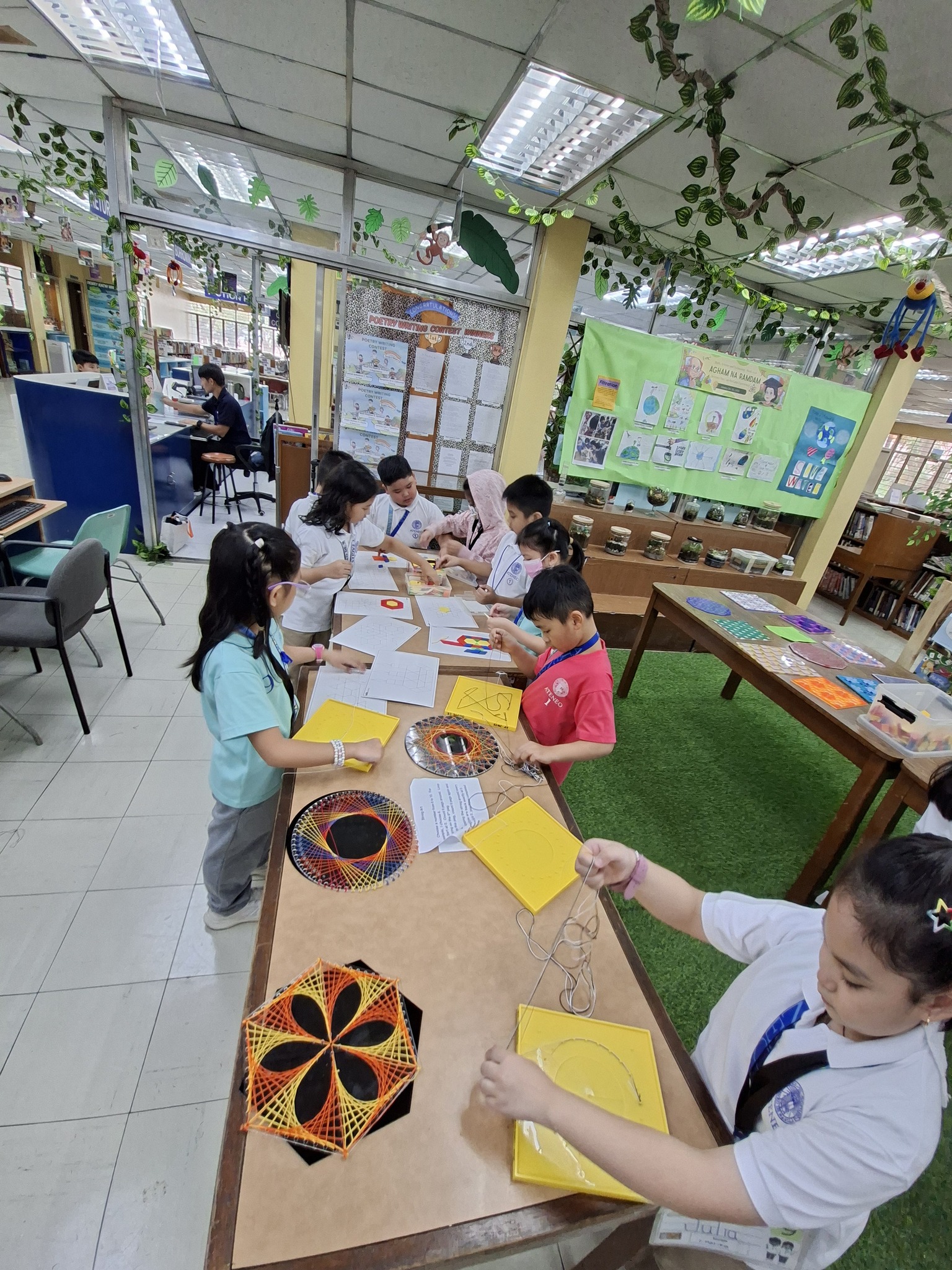 String Art designs, display materials ℅ HE Math Department