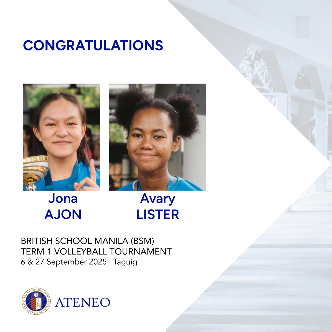 Jona Ajon Avary Lister of AGVT AJHS 