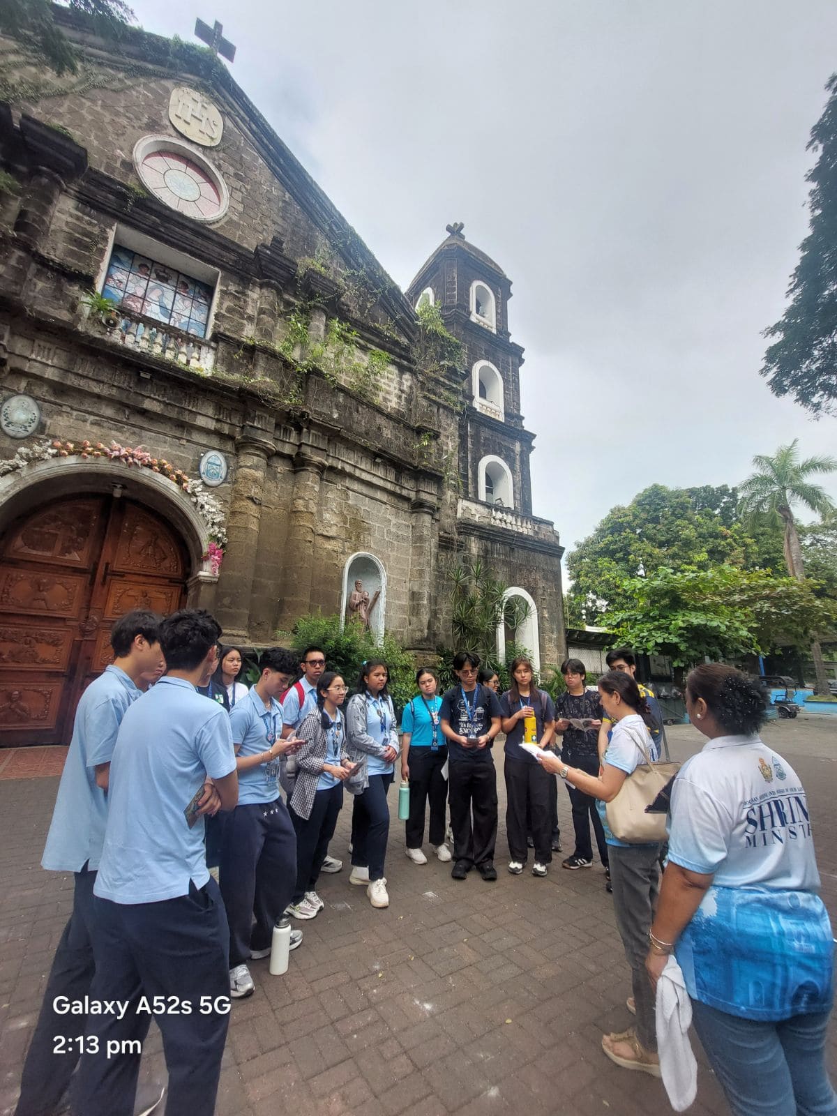 During the Faith, Food, and Form: A Glimpse of Cainta field trip, at the Diocesan Shrine and Parish of Our Lady of Light or Cainta Church.