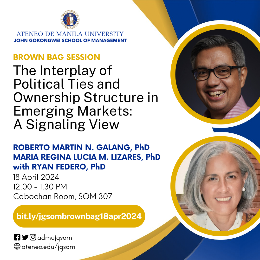 JGSOM Brown Bag Session 2024 April 18