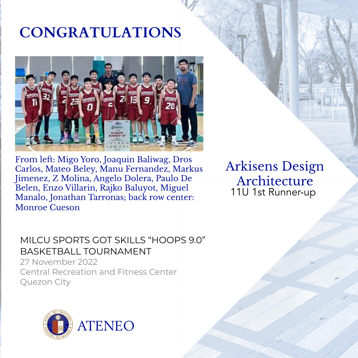 Arkisens Design Architecture basketball team