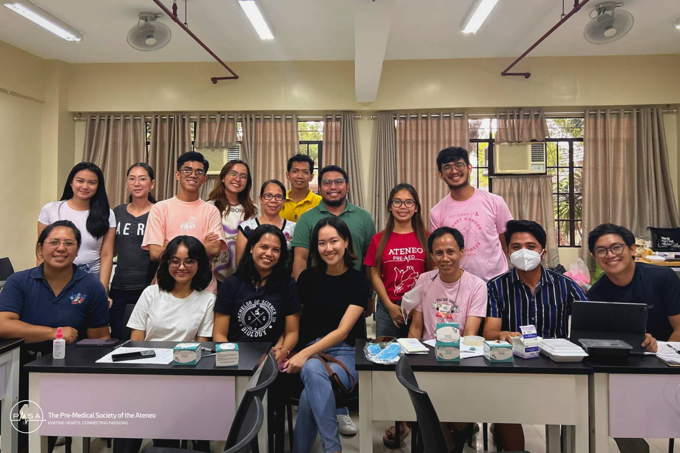 Photo 2. 	Onsite medical mission in AdNU aligned with PMSA online e-consultations 