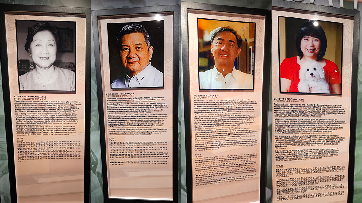 Dr Ellen Palanca, Fr Bobby Yap SJ, Fr Johnny Go SJ, Dr Queena Lee-Chua