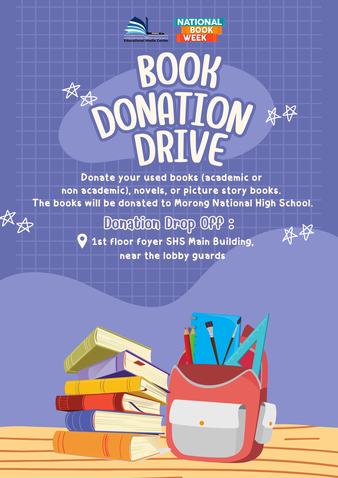 NBW Donation Drive poster 