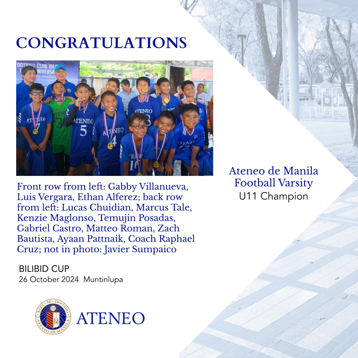 10th Bilibid Cup champions