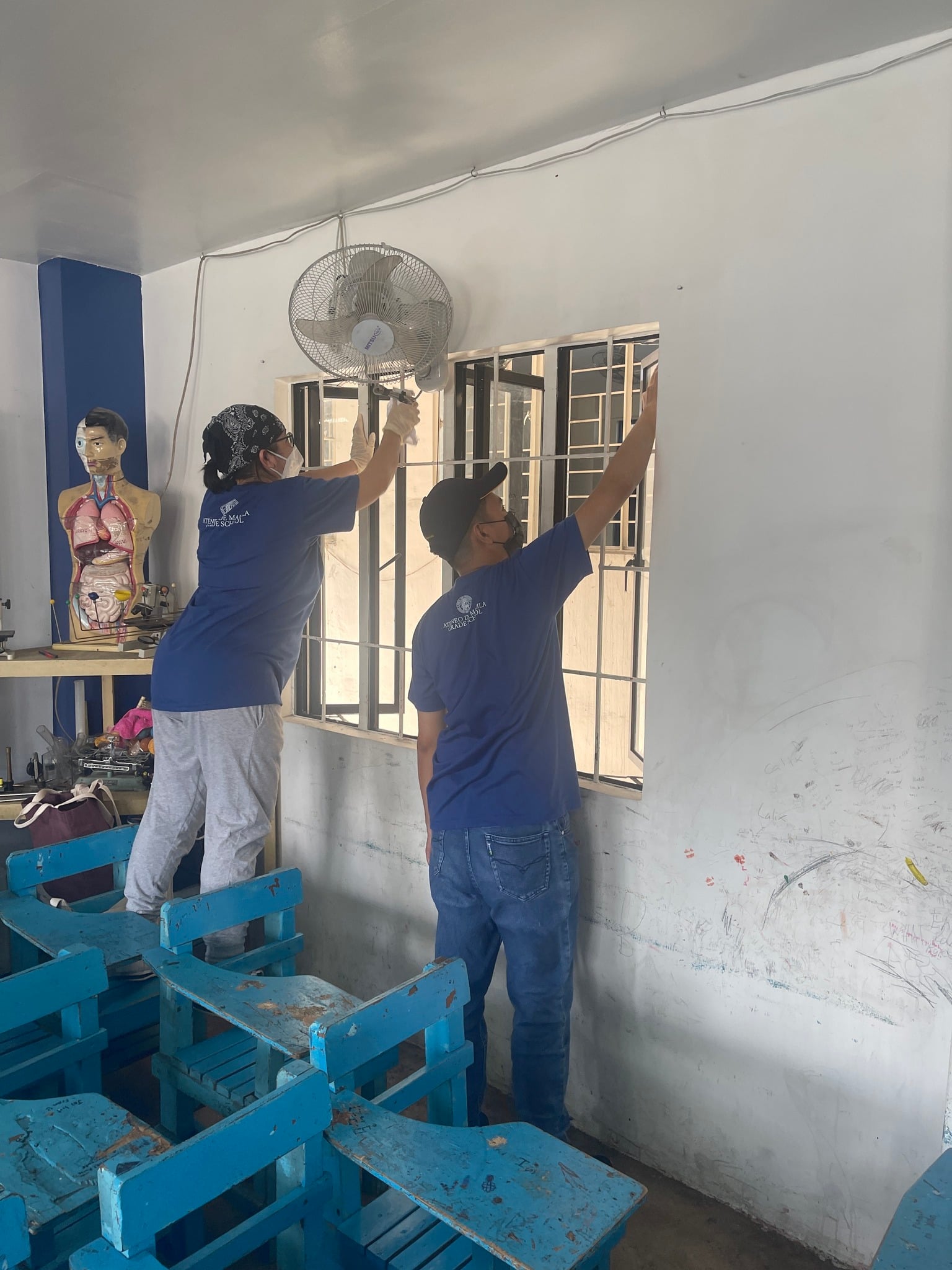 Cleanup at Raymundo Punongbayan Elementary School