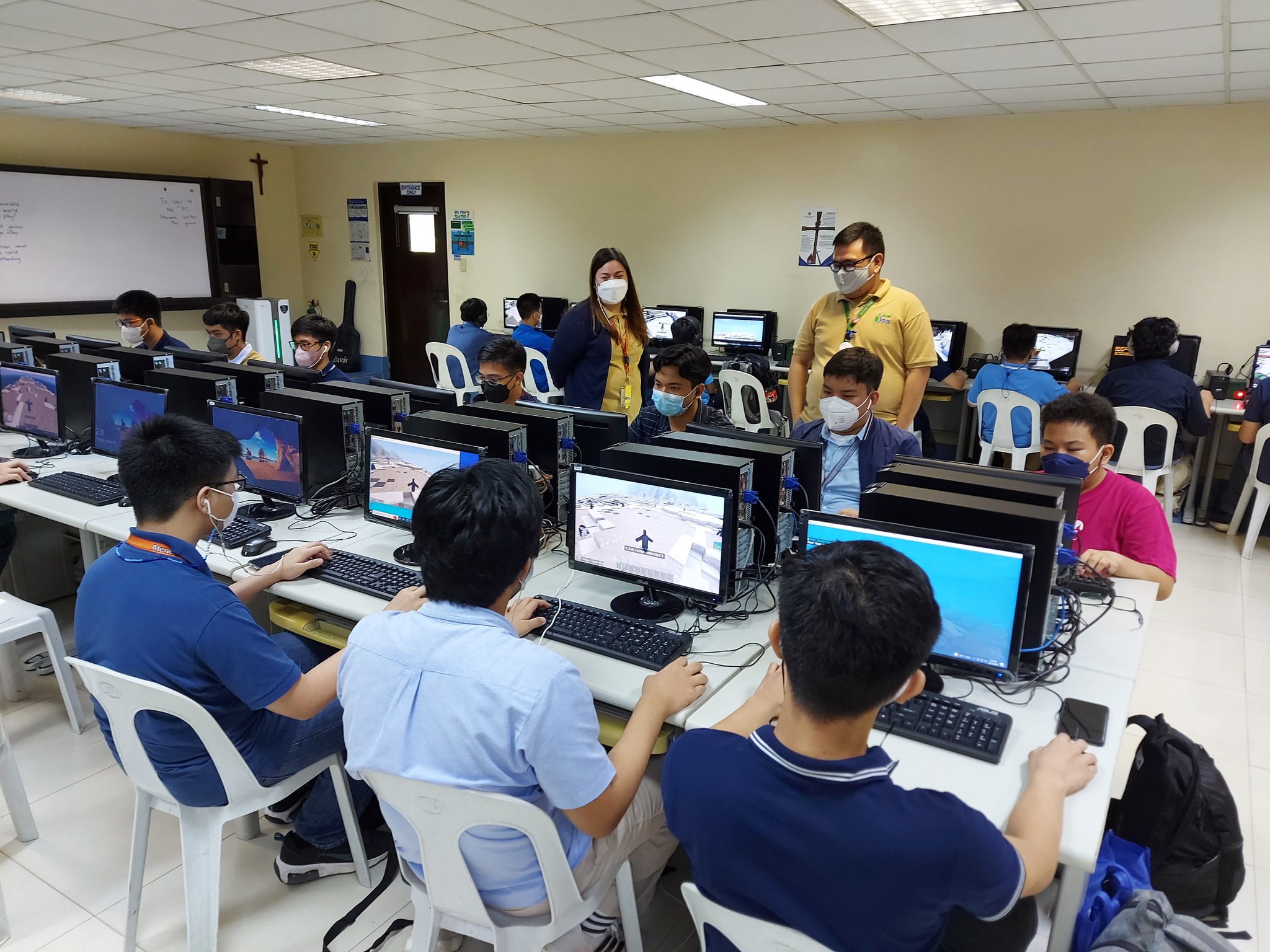 AJHS students playing “Frozen Planet II” 