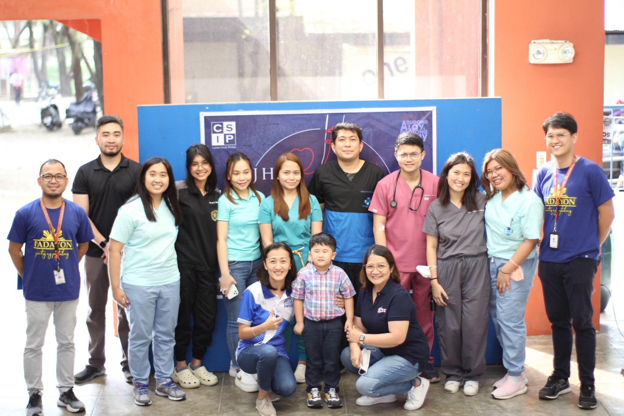 The medical team of Our Lady of Lourdes Hospital with AJHS coordinators 