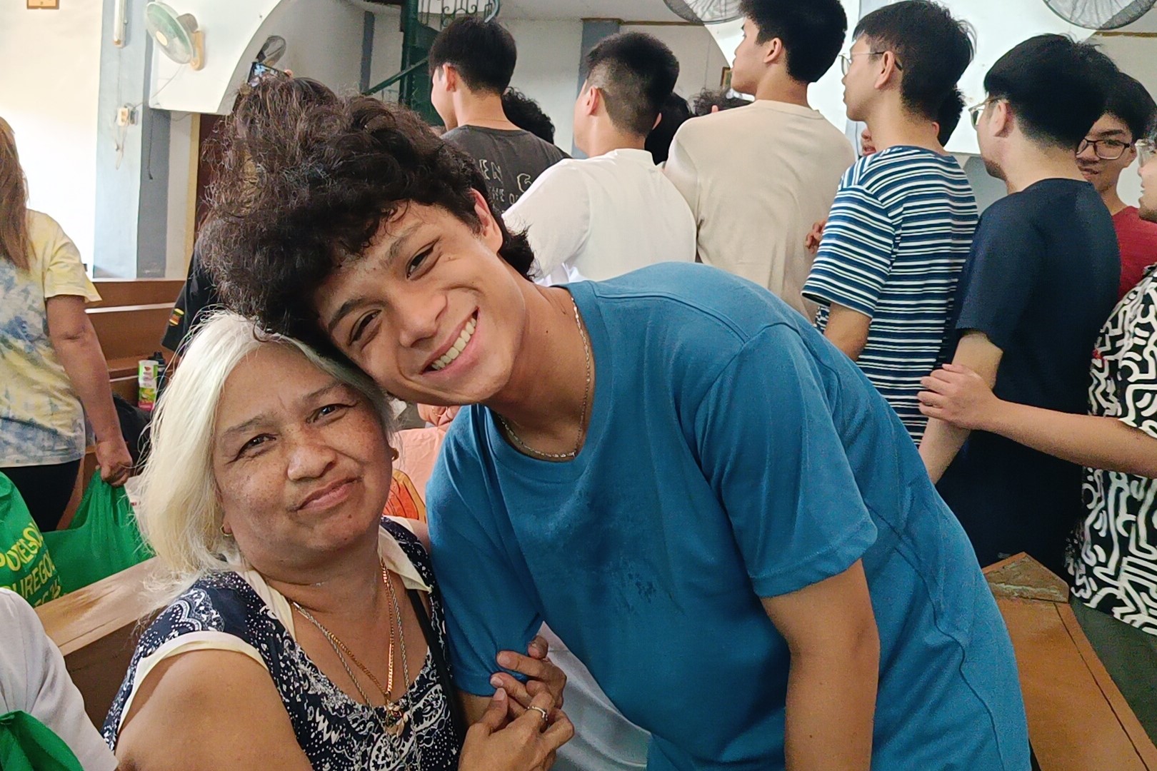 Matthew with Nanay Marlyn 