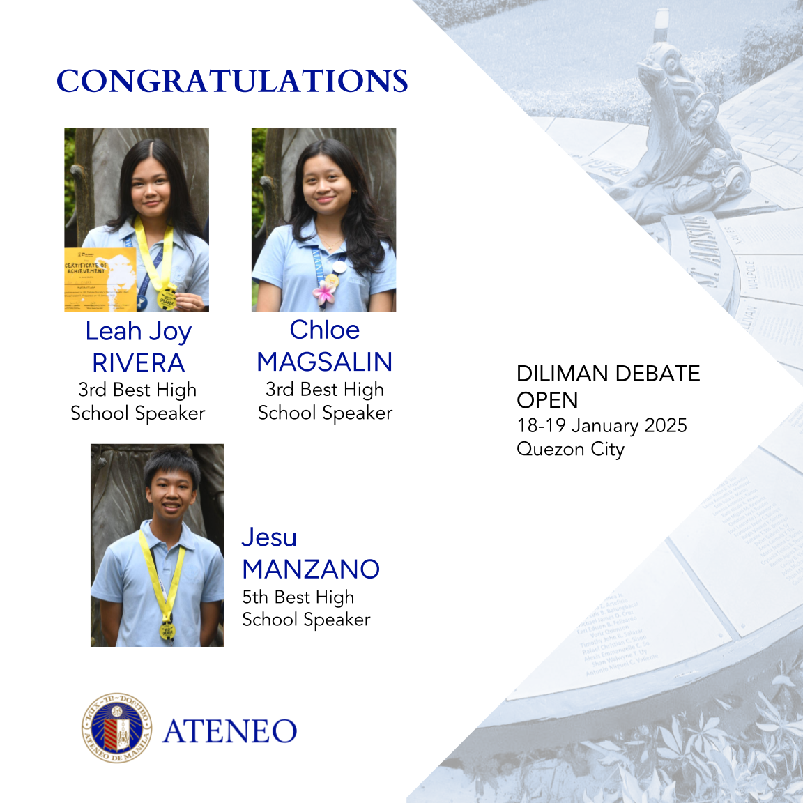 DDO Best Speakers Rivera Magsalin Manzano