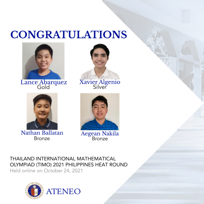AJHS’ 4 TIMO heat round medal awardees 