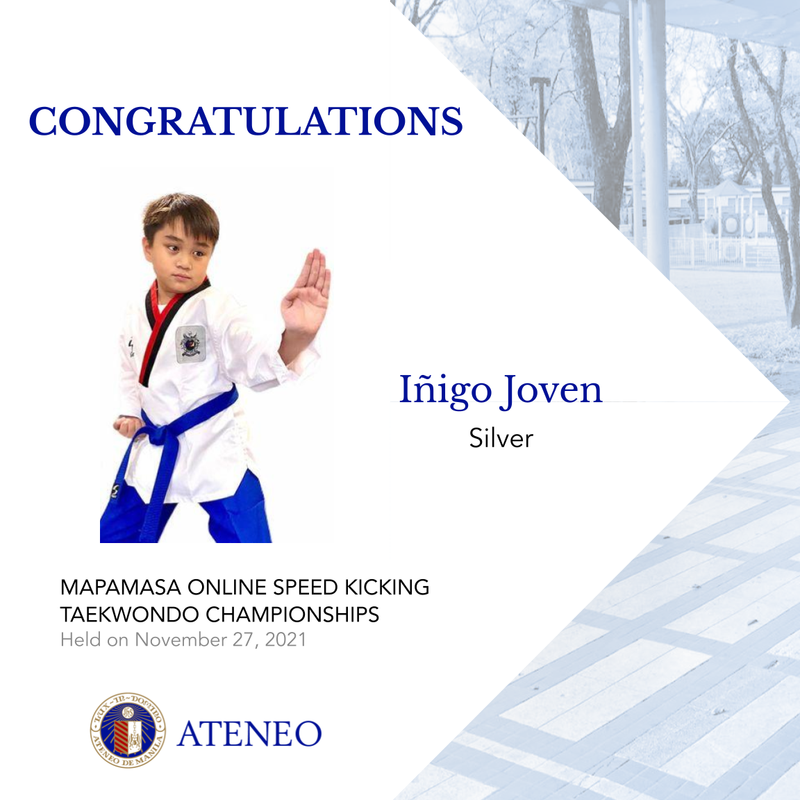 Silver awardee Iñigo Joven 