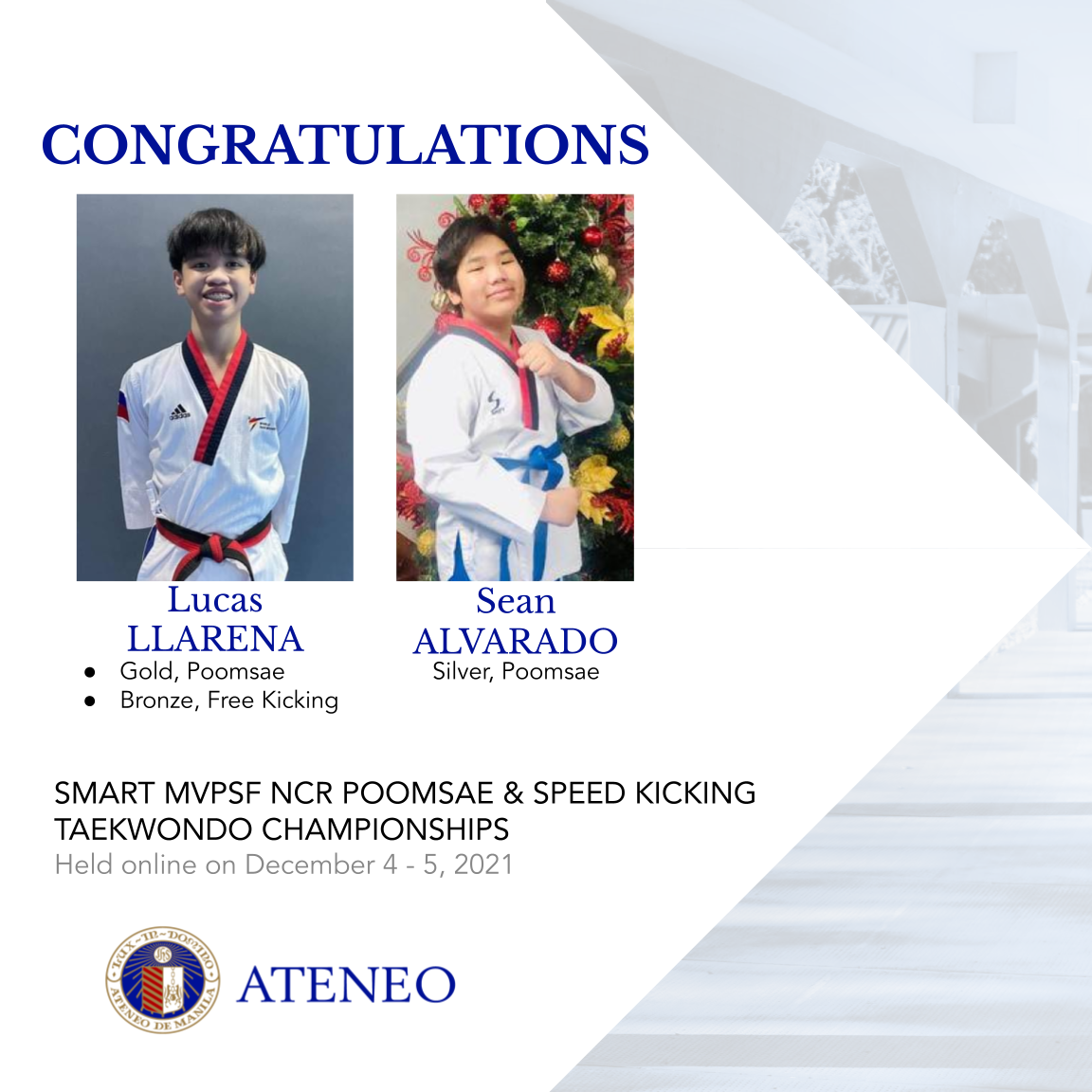 Lucas Llarena, Sean Alvarado