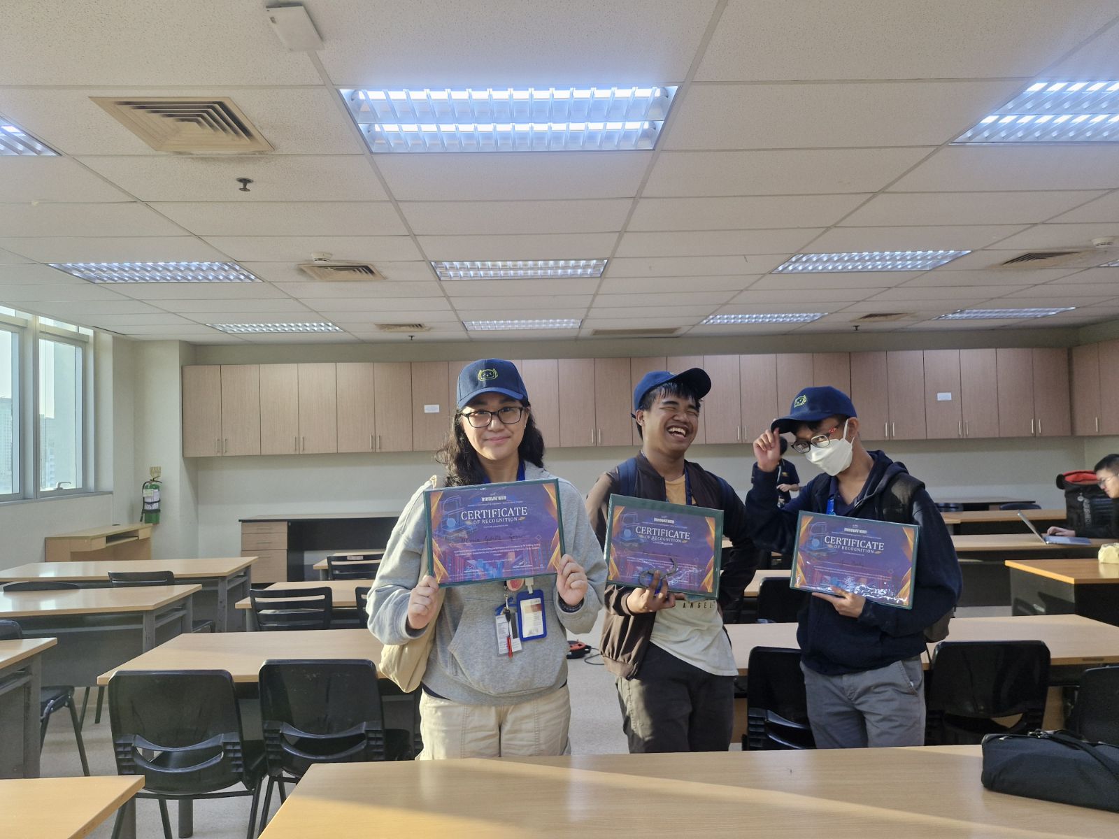 (L-R) Maria Gabrielle Louise K. Gozun, JC Jan Constance B. Baclig, Jay Dannuel Diaz Tacason