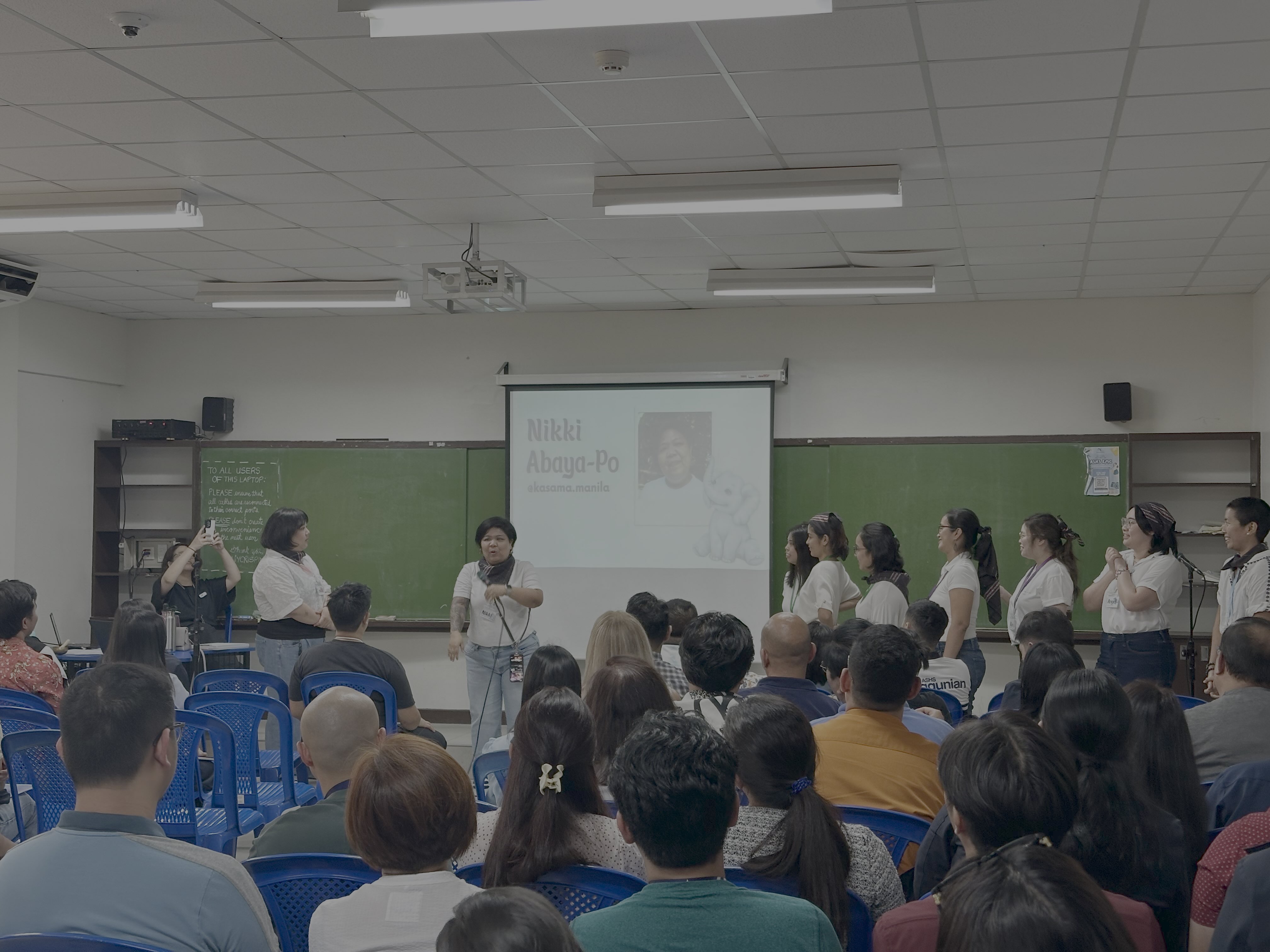 Expressive Arts Facilitators from TAHI initiate a unique self-introduction exercise