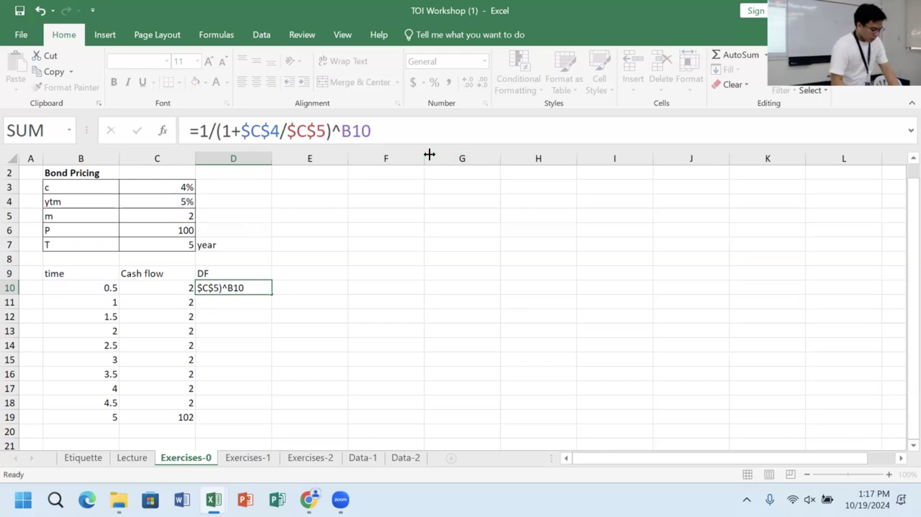 Excel file with man on the corner