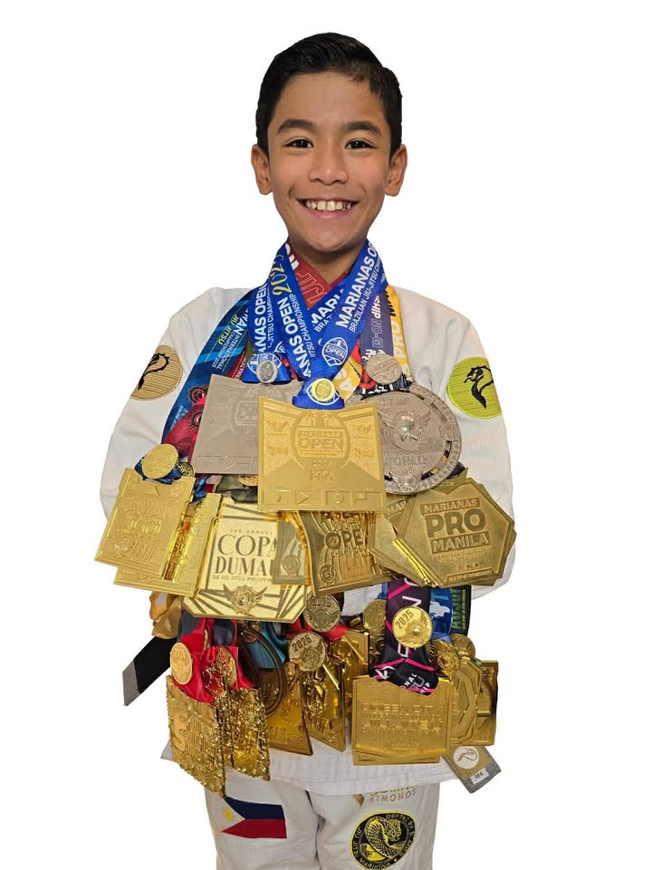 Franco with his 2025 medal haul 