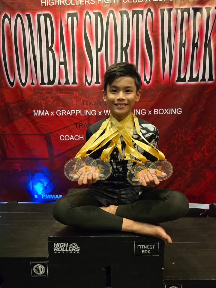 Franco collected six gold medals at Combat Sports Week 