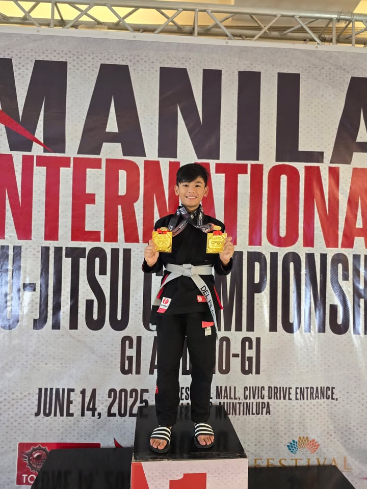 two gold medals at the Manila International Jiu-Jitsu Championship