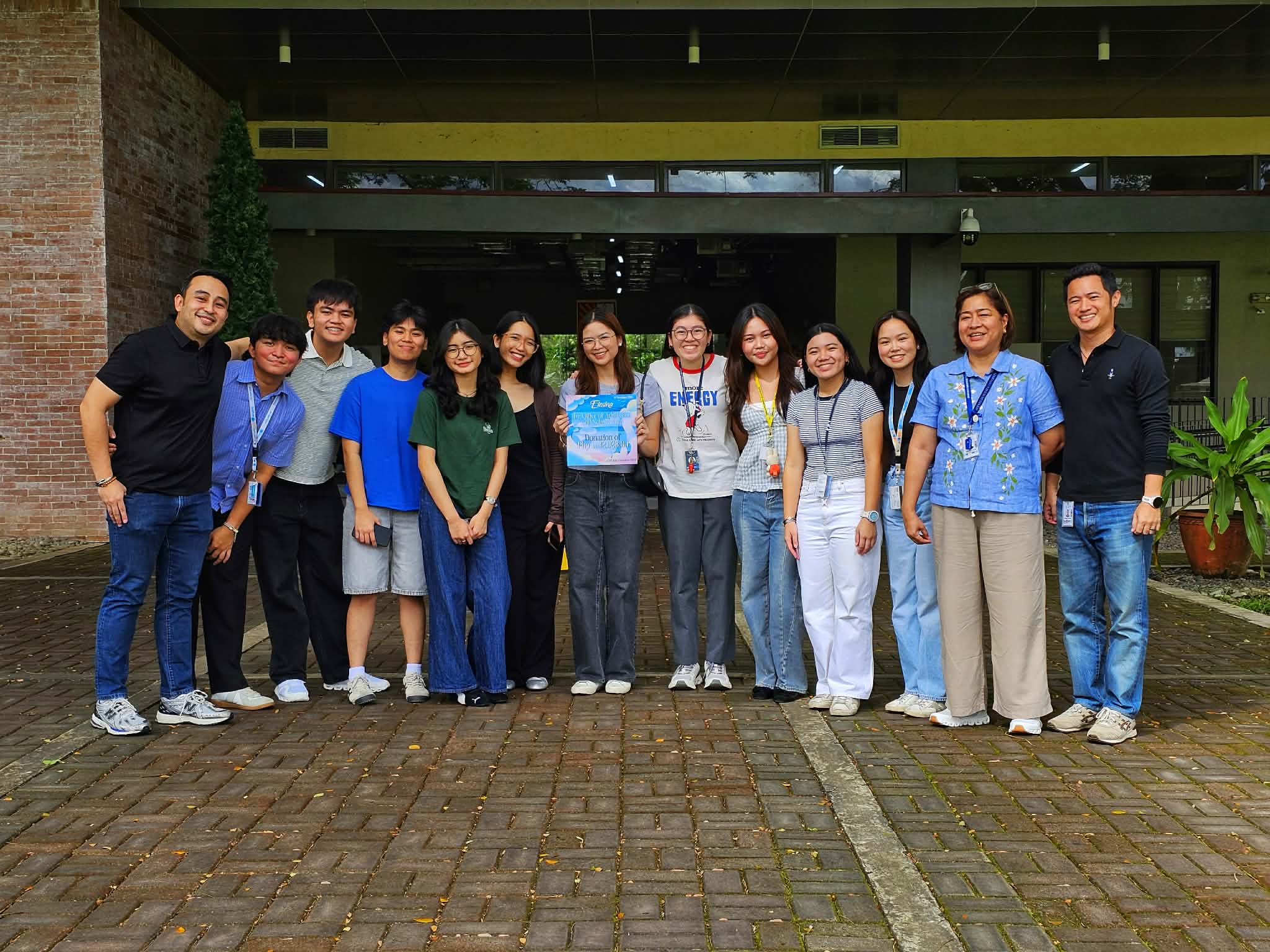(from left) FairComm Moderator Kynan del Rosario, Kevin Benedict Villanueva, Brent Isaiah Gonzales, Meagan Claire Espiritu, Dheina Marie Timbang, Alessandra Ysabelle Añonuevo, Hannah Veronica Porca, Bianca Louise Tan, Nikka Angeli Villar, Janelle Dzane Fornea, Andrea Jhane Susan Sison, ASHS Principal Sansan Borja, ______