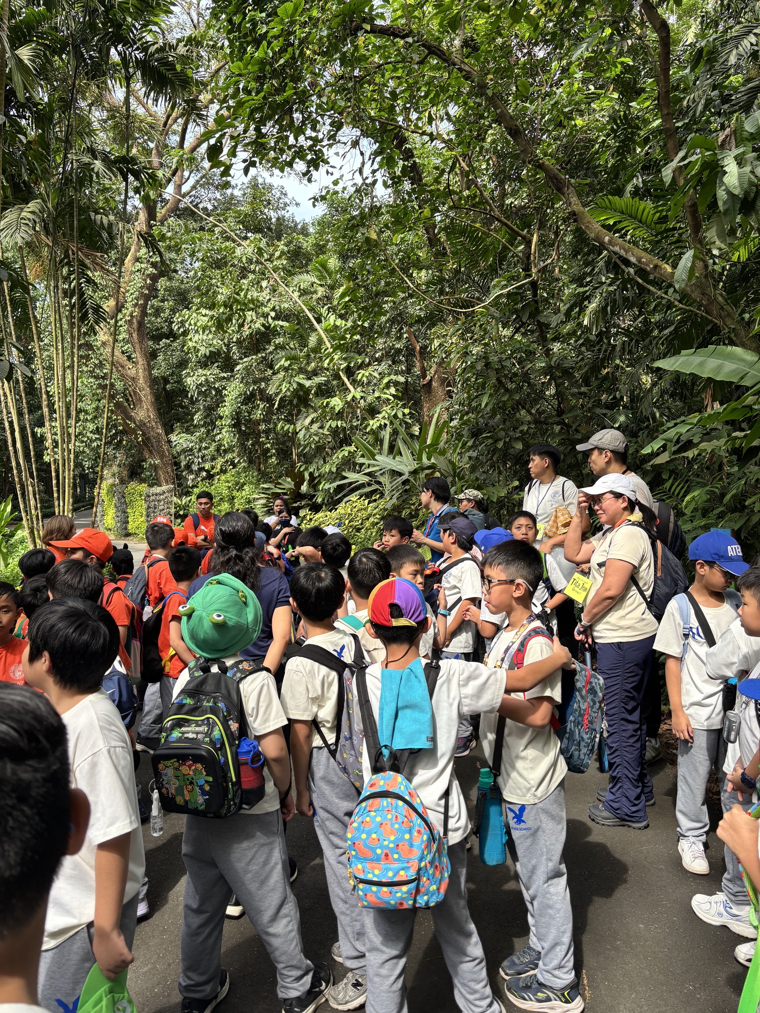Gearing up for the mindfulness walk. Photo by Ingrid Pasion.
