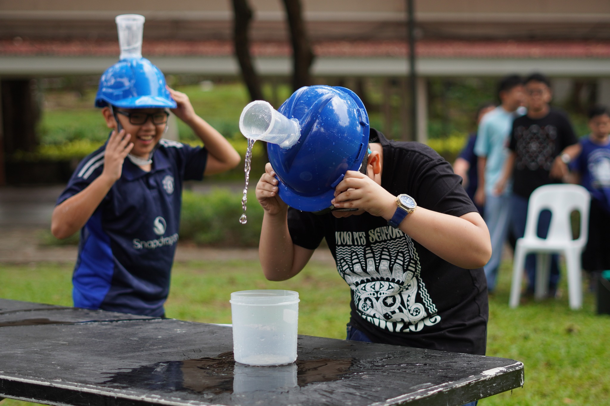 The Baptism Relay game reminded participants of their baptism.