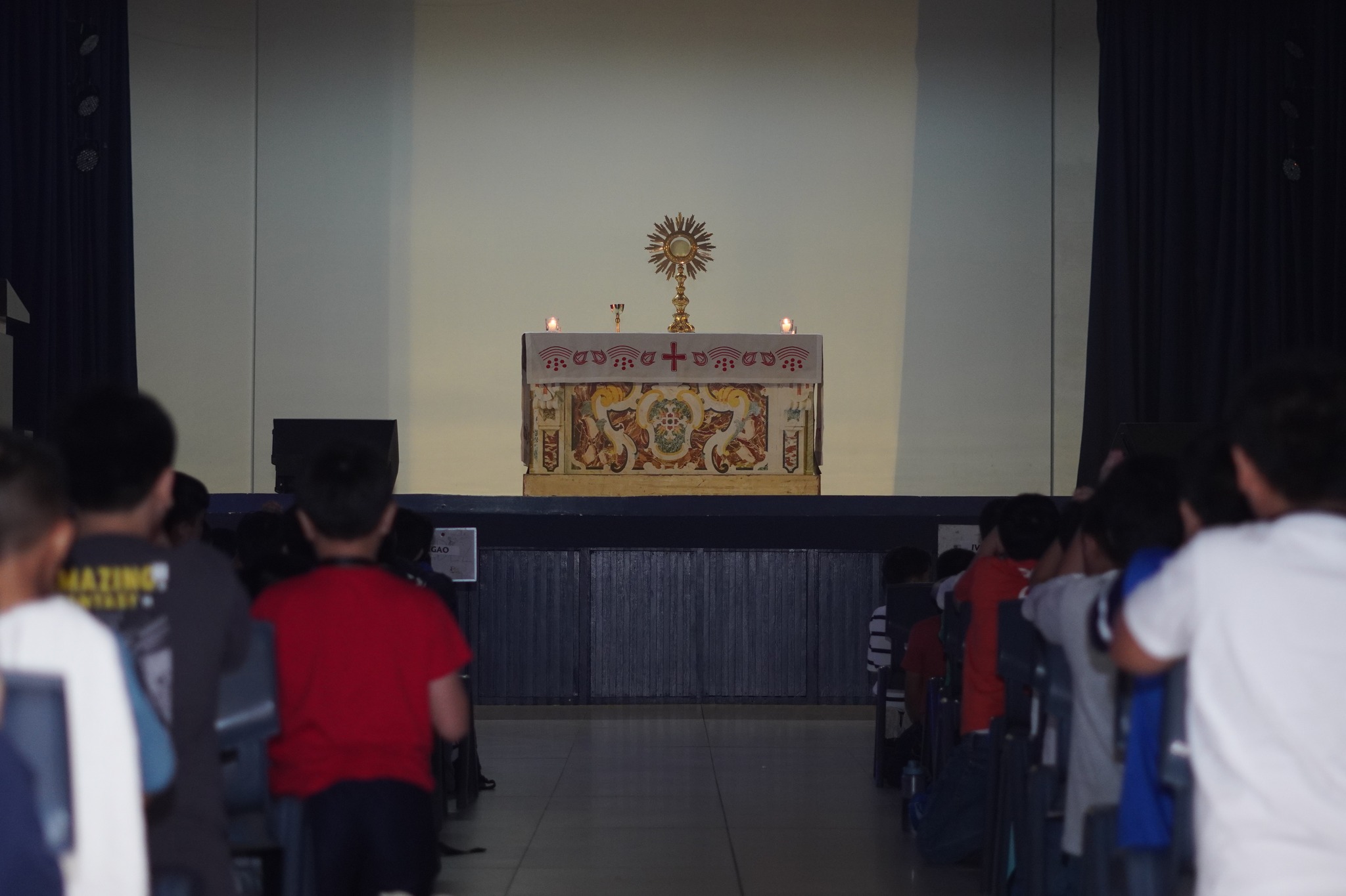 Through the Adoration of the Blessed Sacrament, the boys are reminded that the Eucharist empowers them to love God and others.