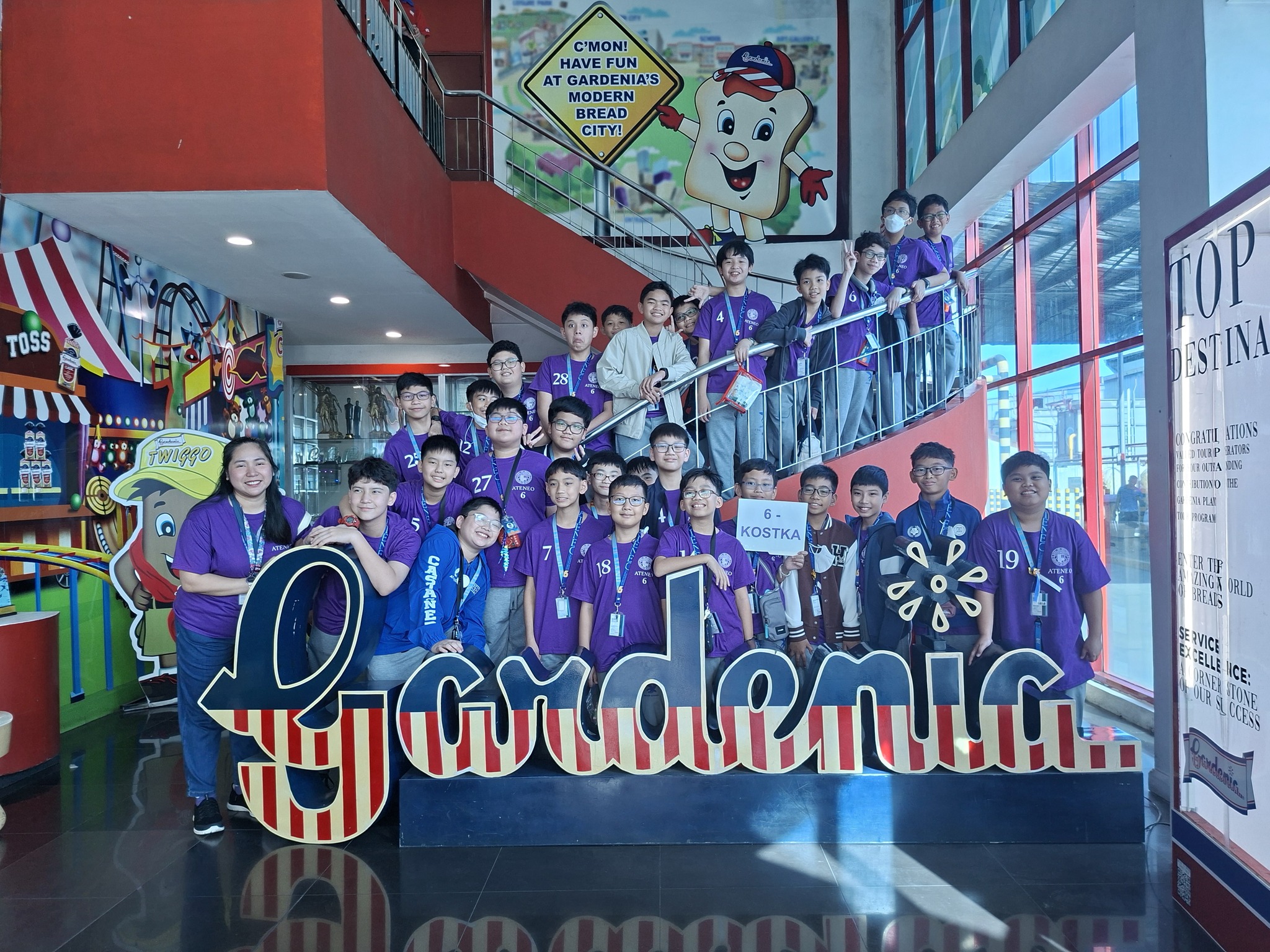 At the Gardenia lobby 