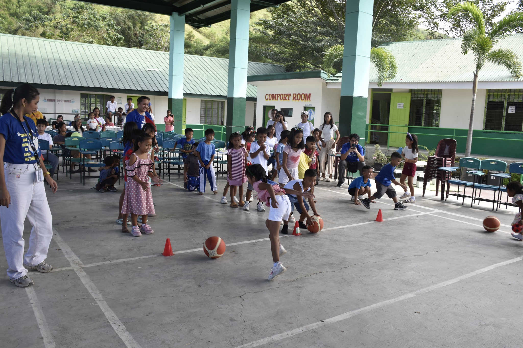 Enjoying the games prepared by AGS teacher volunteers