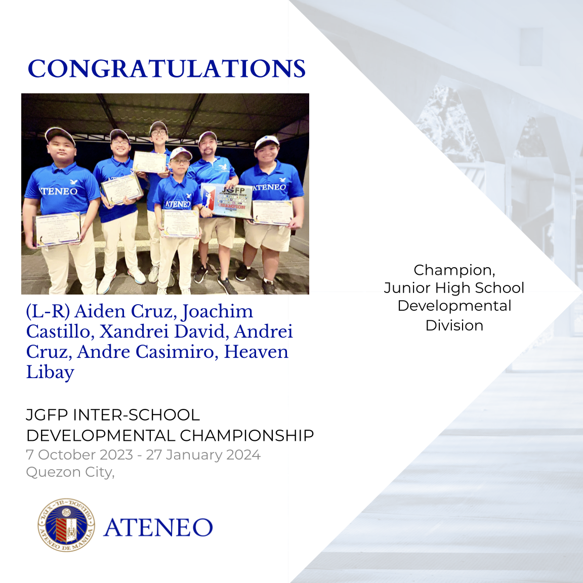 Developmental champs 