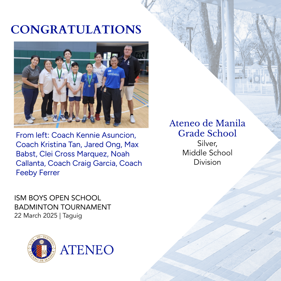 ISM badminton tournament 