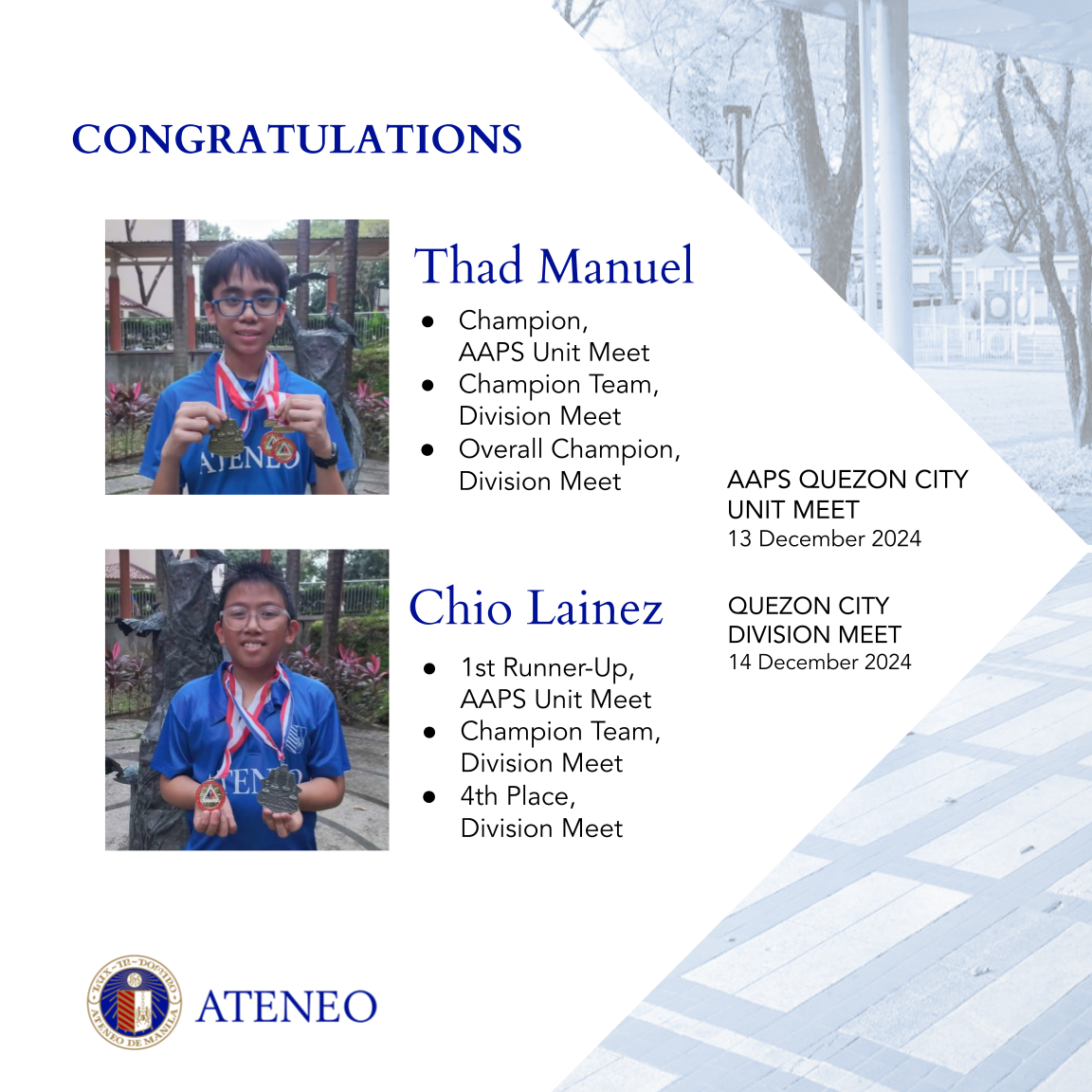 Thad Manuel and Chio Lainez