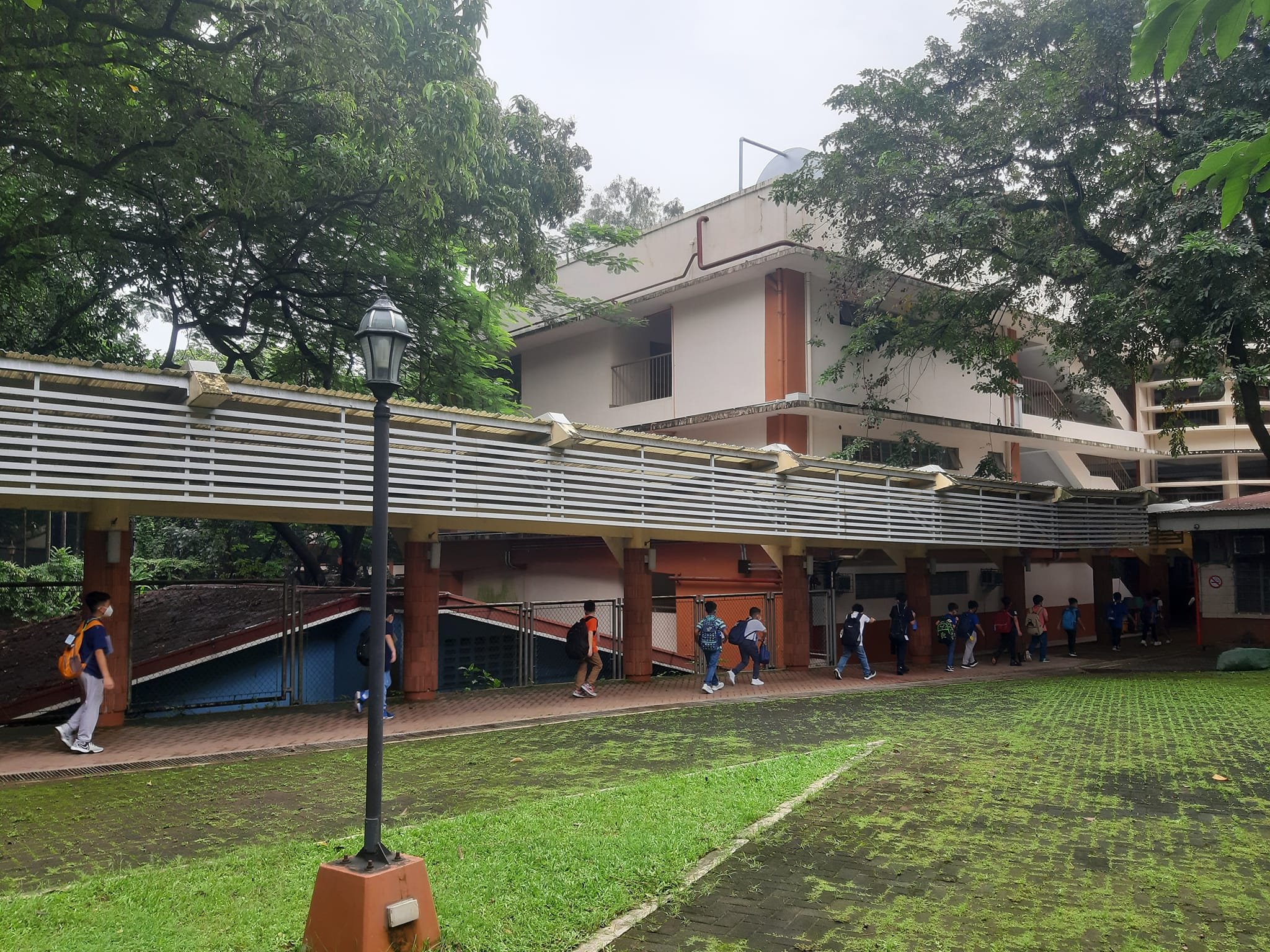 Grade 4 boys heading to their classrooms