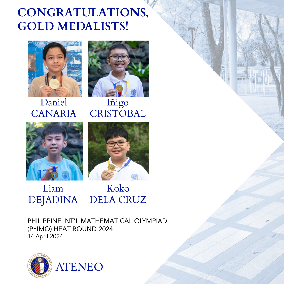 AGS PhIMO gold medalists 2