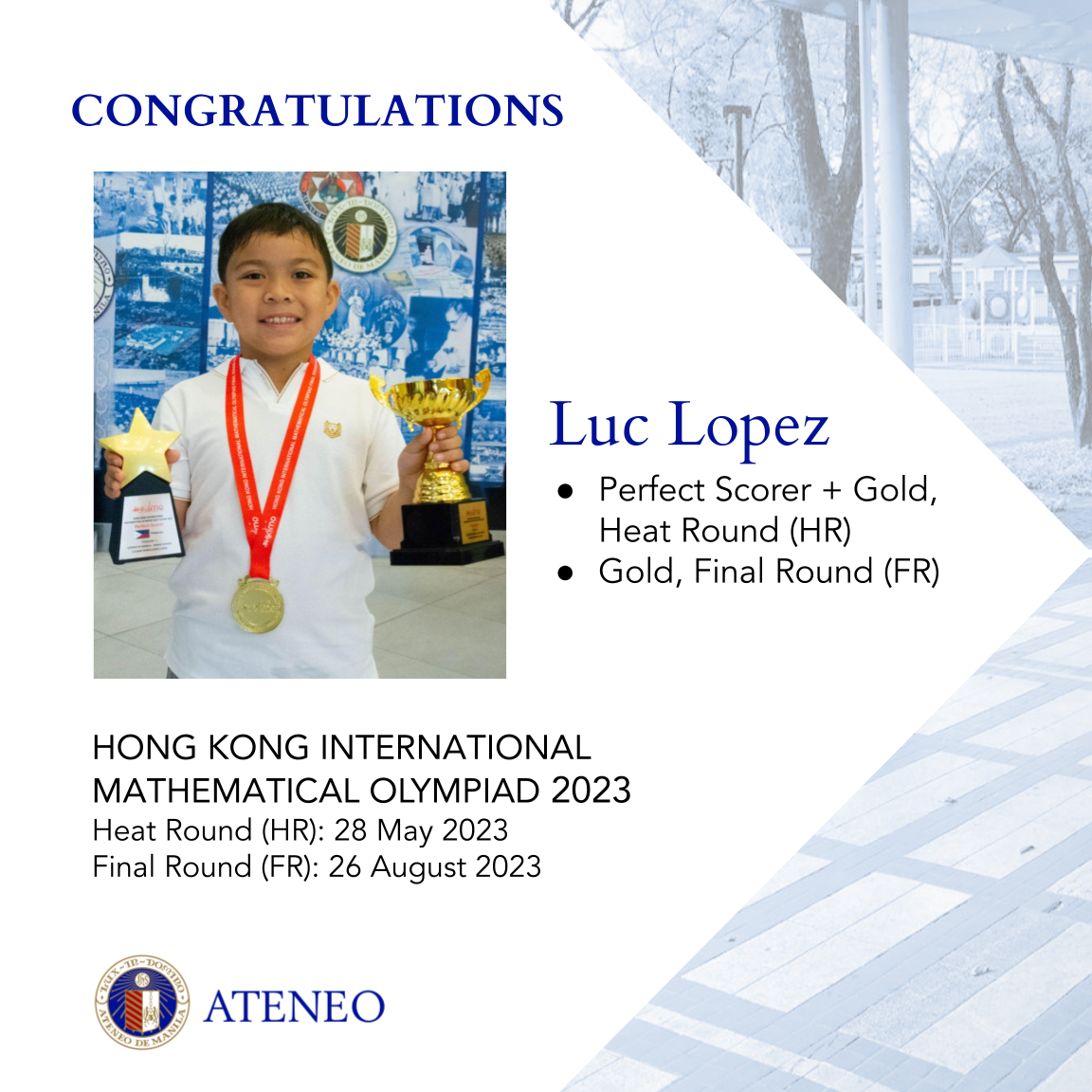 HKIMO Heat Round Perfect Scorer Luc Lopez