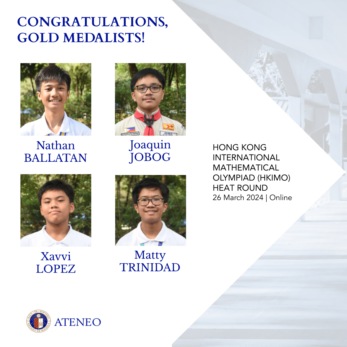 HKIMO 2024 Heat Round Gold   